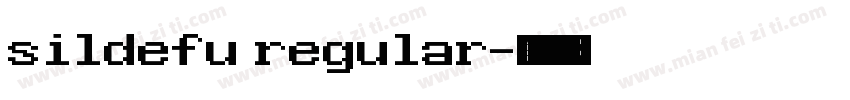 sildefu regular字体转换